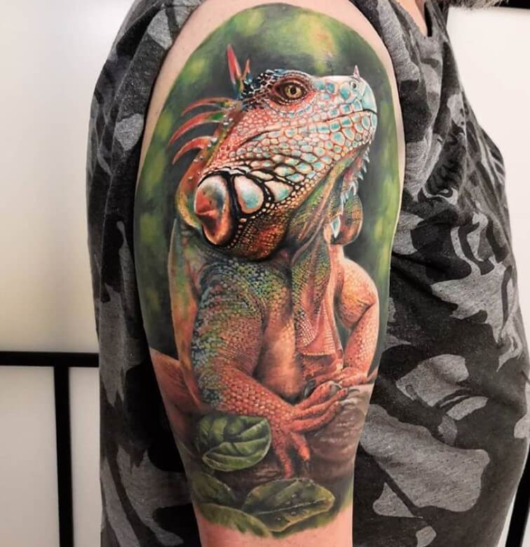 28 Best Iguana Tattoo Designs PetPress