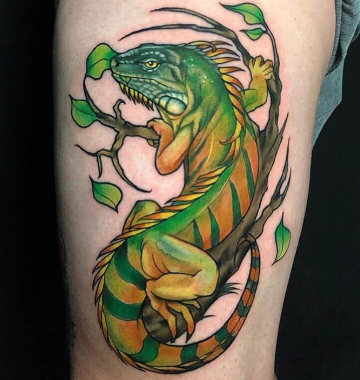 28 Best Iguana Tattoo Designs | PetPress