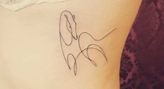 Horse Tattoo Simple