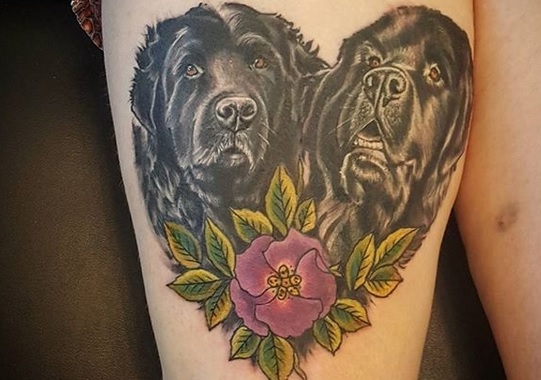 The 14 Best Dog Tattoo Ideas for Newfoundland Owners | PetPress