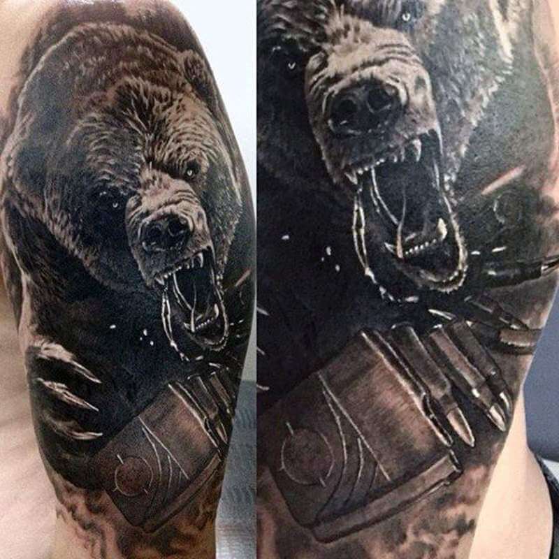 33 of the Best Bear Head Tattoos Ever PetPress