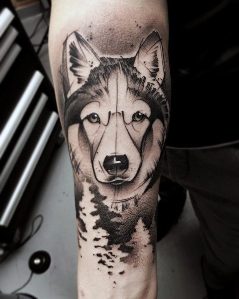 28 Of The Best Siberian Husky Tattoo Ideas For Men And Women