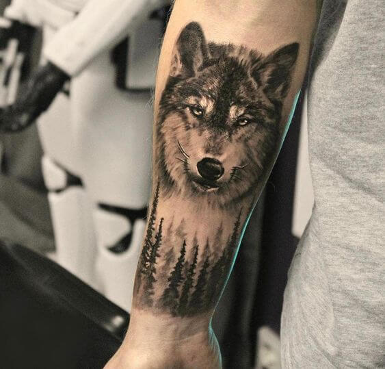 Wolf Tattoo For Girls