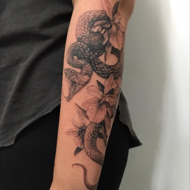 36+ Best Snake And Flower Tattoo Designs & Meanings PetPress