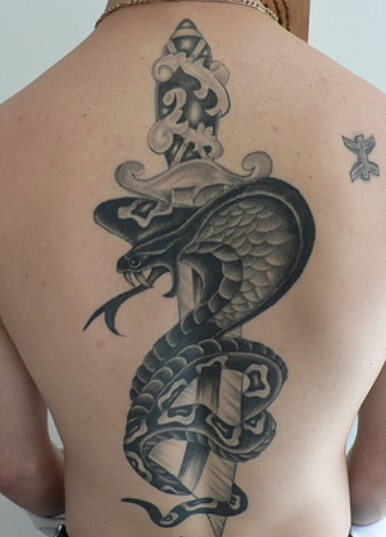 15 Awesome Cobra Back Tattoo Designs | PetPress