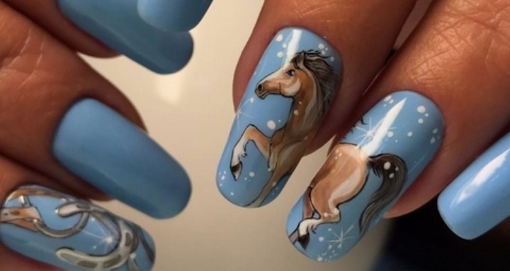 Quick and Easy Horse Nail Art Tutorial - wide 11
