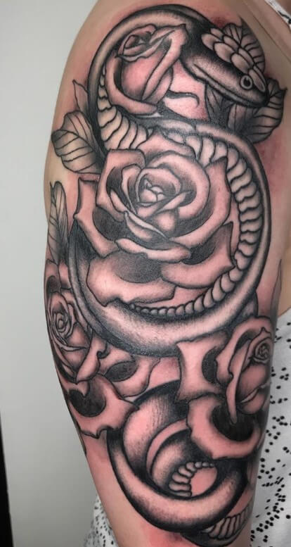 15+ Best Snake Half Sleeve Tattoo Designs | PetPress