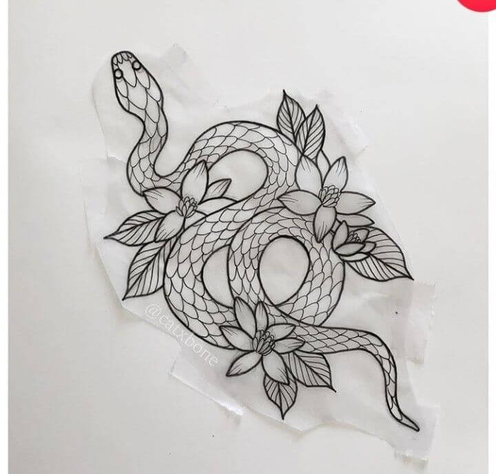 Snake Drawing Tattoo Ideas