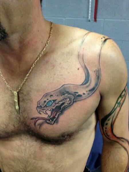 22 Snake Tattoos For Chest And Meanings | PetPress