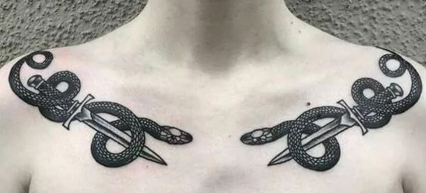 22 Snake Tattoos For Chest And Meanings | PetPress