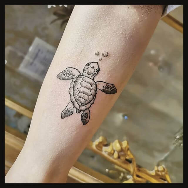 14+ Cute Baby Turtle Tattoo Designs | PetPress