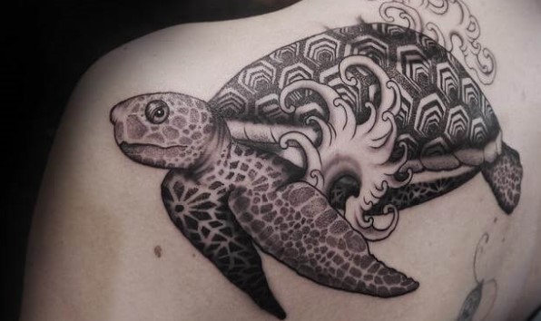 15+ Geometric Turtle Tattoo Designs - PetPress