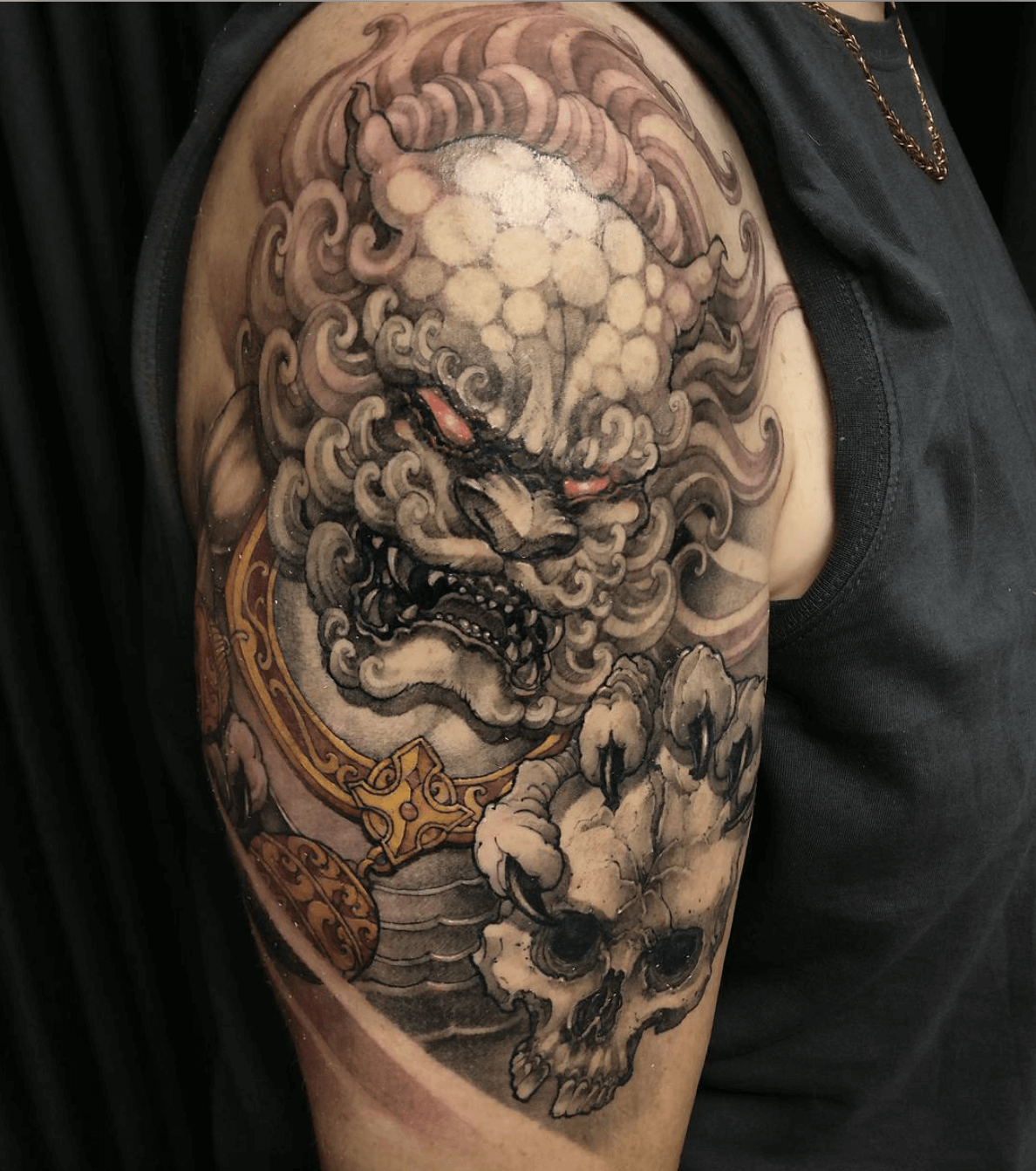 Japanese Lion Tattoo