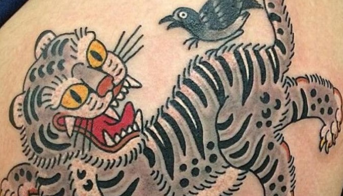 1. Traditional Korean Tiger Tattoo - wide 2