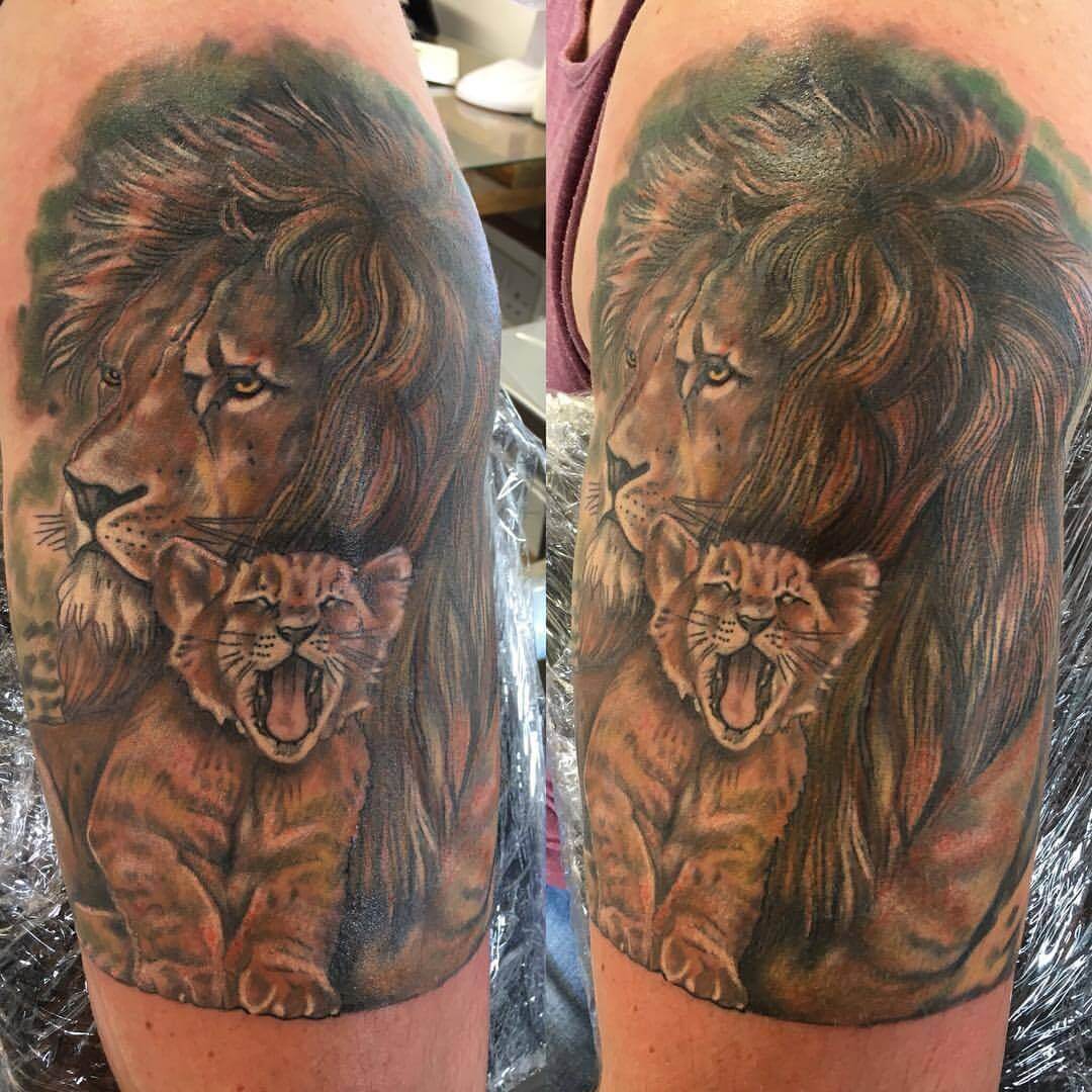 15+ Best Lion and Cub Tattoo Collection of 2020 | PetPress