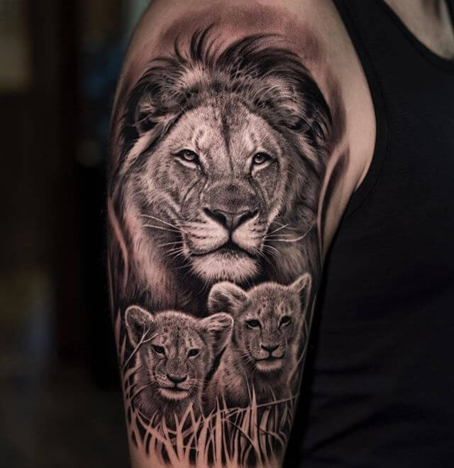 15+ Best Lion and Cub Tattoo Collection of 2020 | PetPress