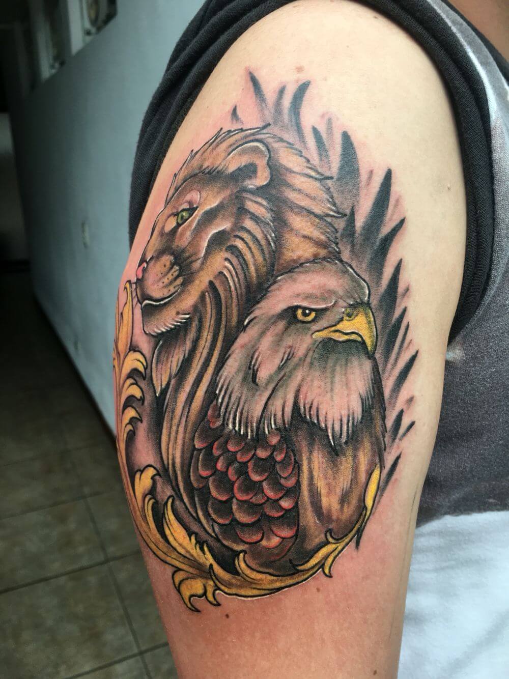 10+ Best Lion and Eagle Tattoo Designs | PetPress