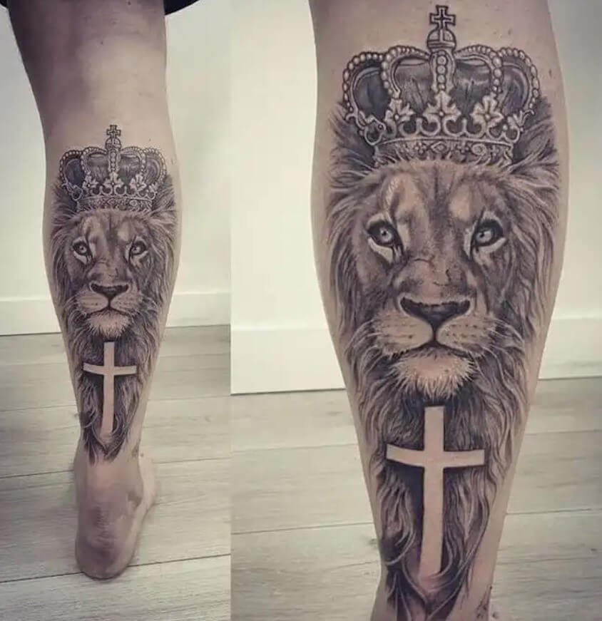 12+ Best Lion & Cross Tattoo Designs PetPress
