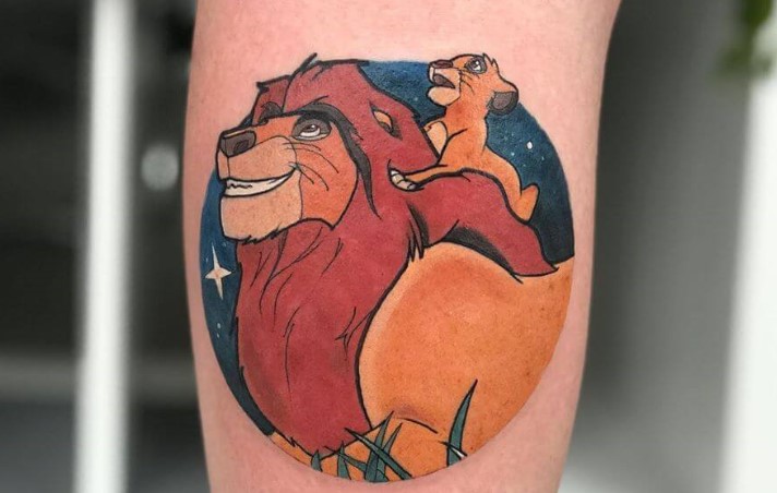 Simba And Mufasa Tattoo