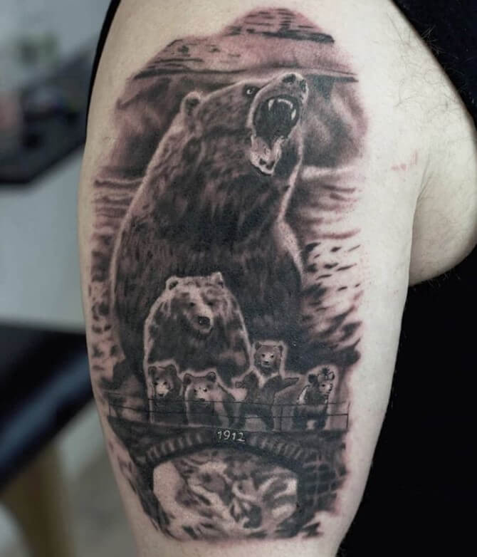 12+ Best Bear Family Tattoo Designs PetPress