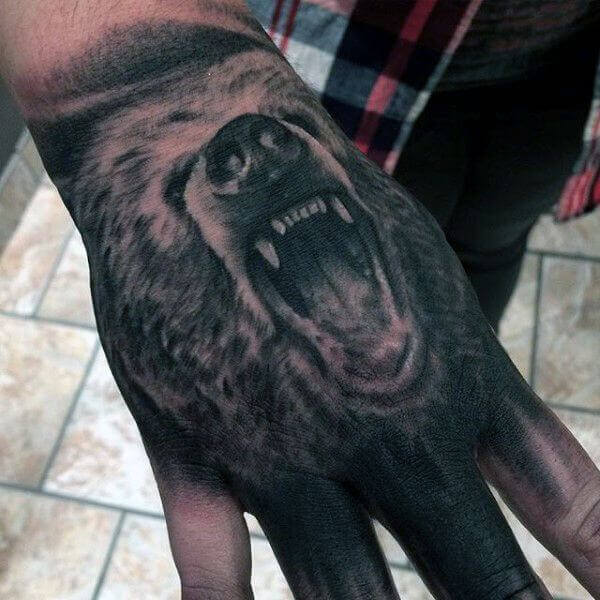 Hand Tattoo Simple Design