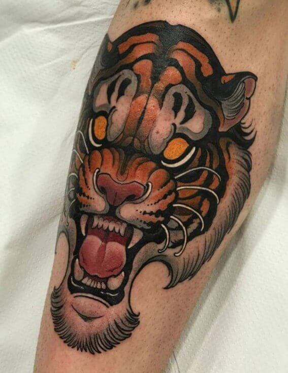 Top 15+ Neo Traditional Tiger Tattoo Designs PetPress