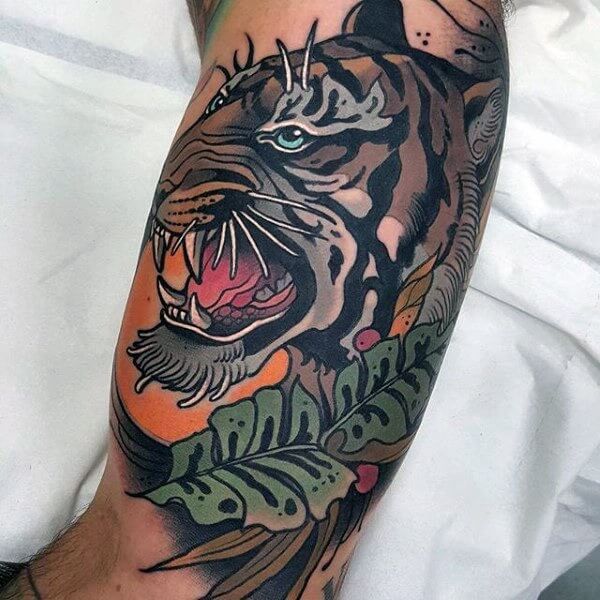 Top 15+ Neo Traditional Tiger Tattoo Designs PetPress