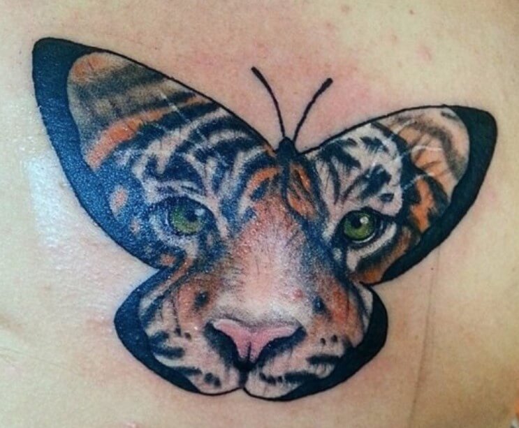 15+ Best Tiger & Butterfly Tattoo Designs | PetPress