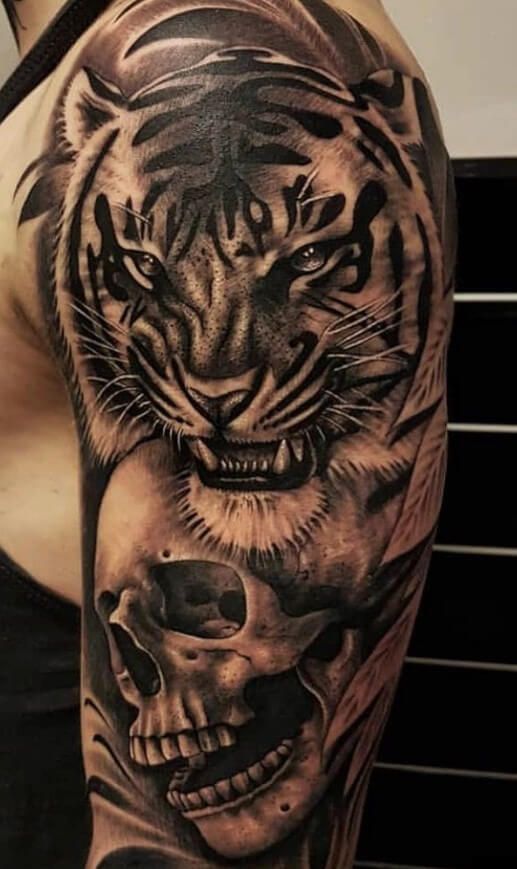 12+ Best Tiger and Skull Tattoo Designs PetPress