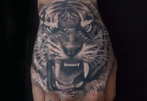 14+ Black and White Tiger Tattoo Designs | PetPress