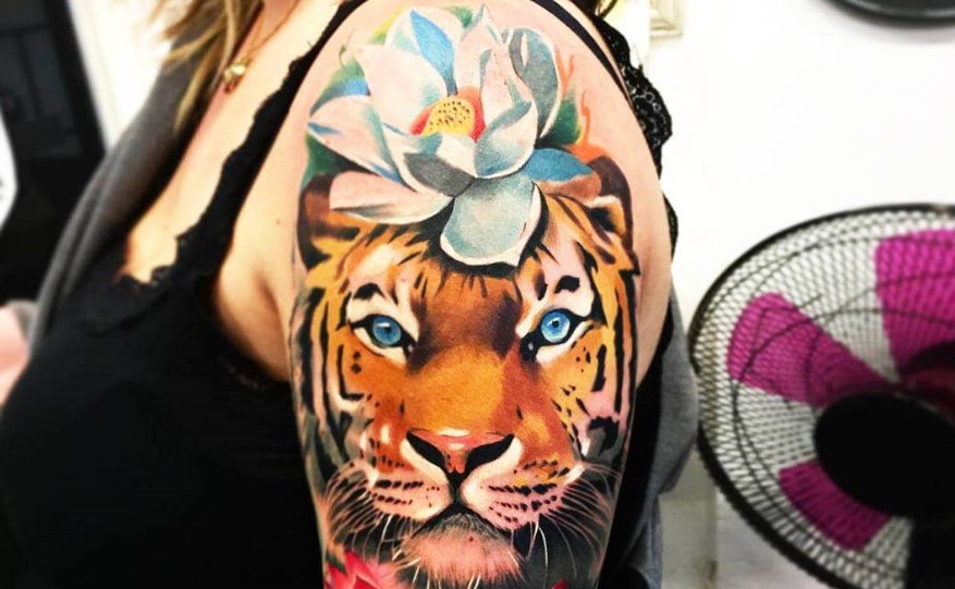 12+ Best Tiger and Flower Tattoo Designs PetPress