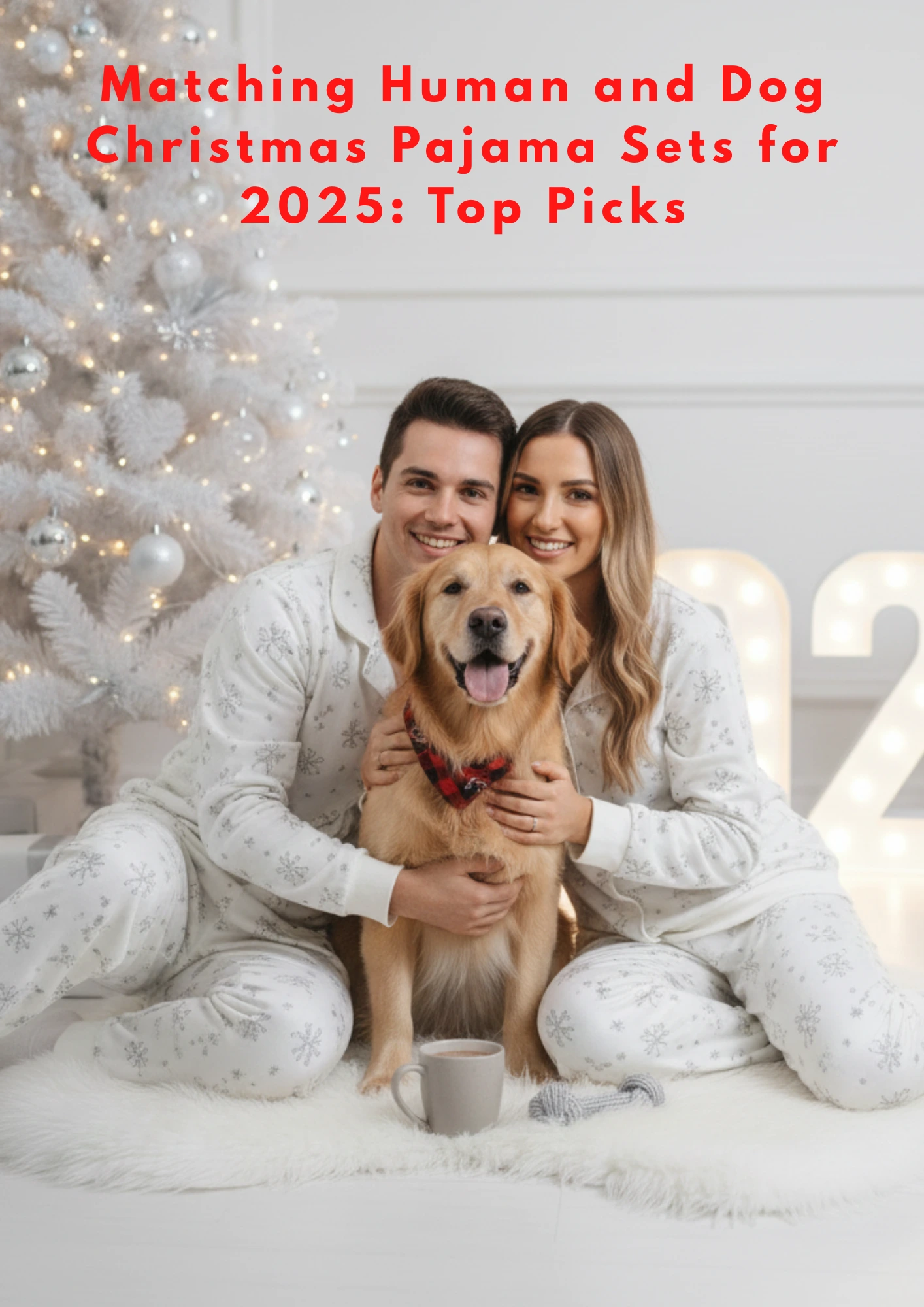 Matching Human and Dog Christmas Pajama