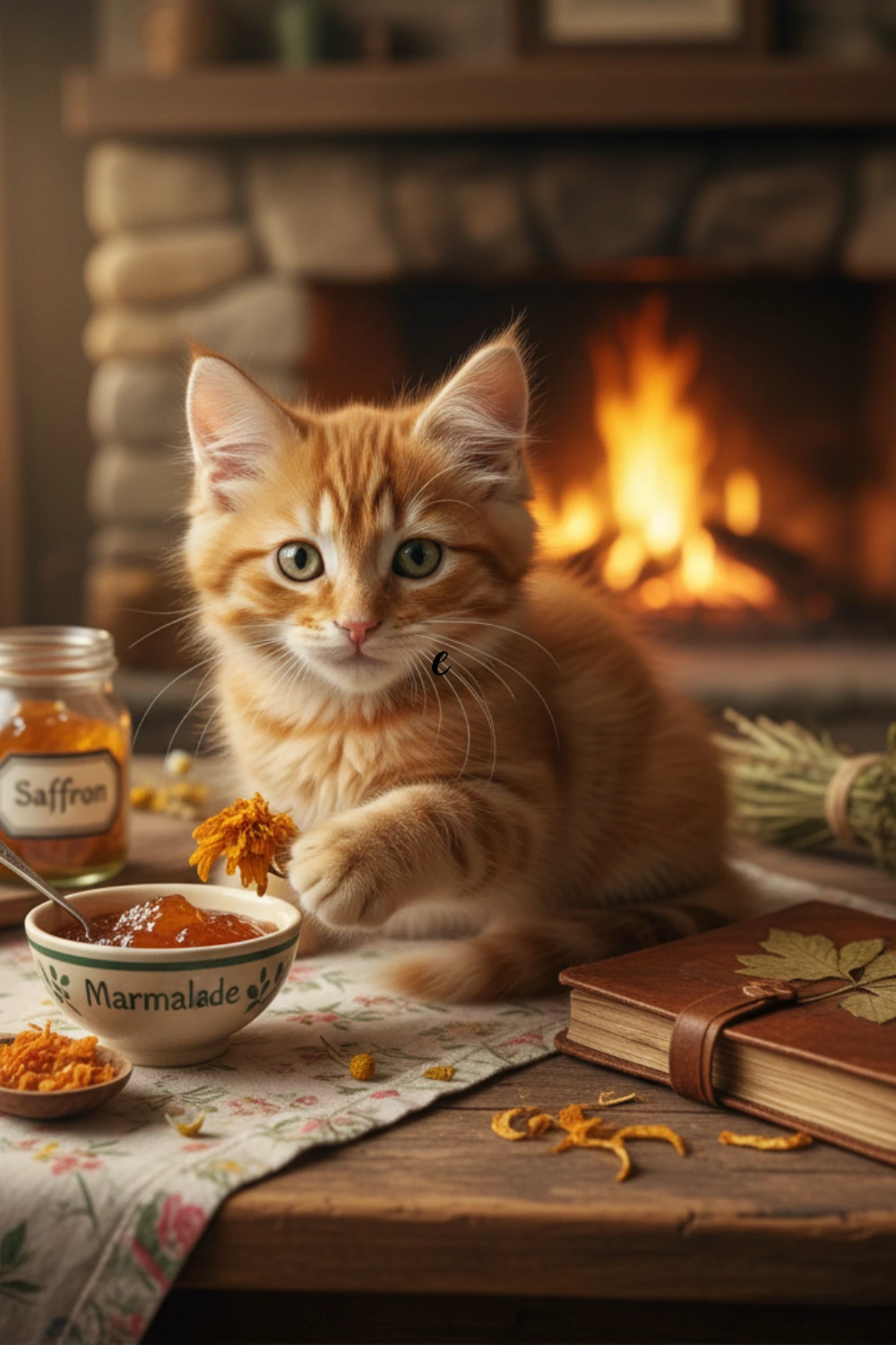 Cottagecore Cat Names for Orange Tabbies