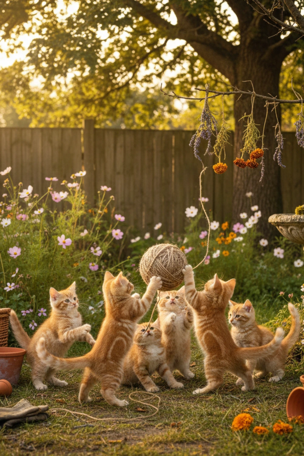 Cottagecore Cat Names for Orange Tabbies